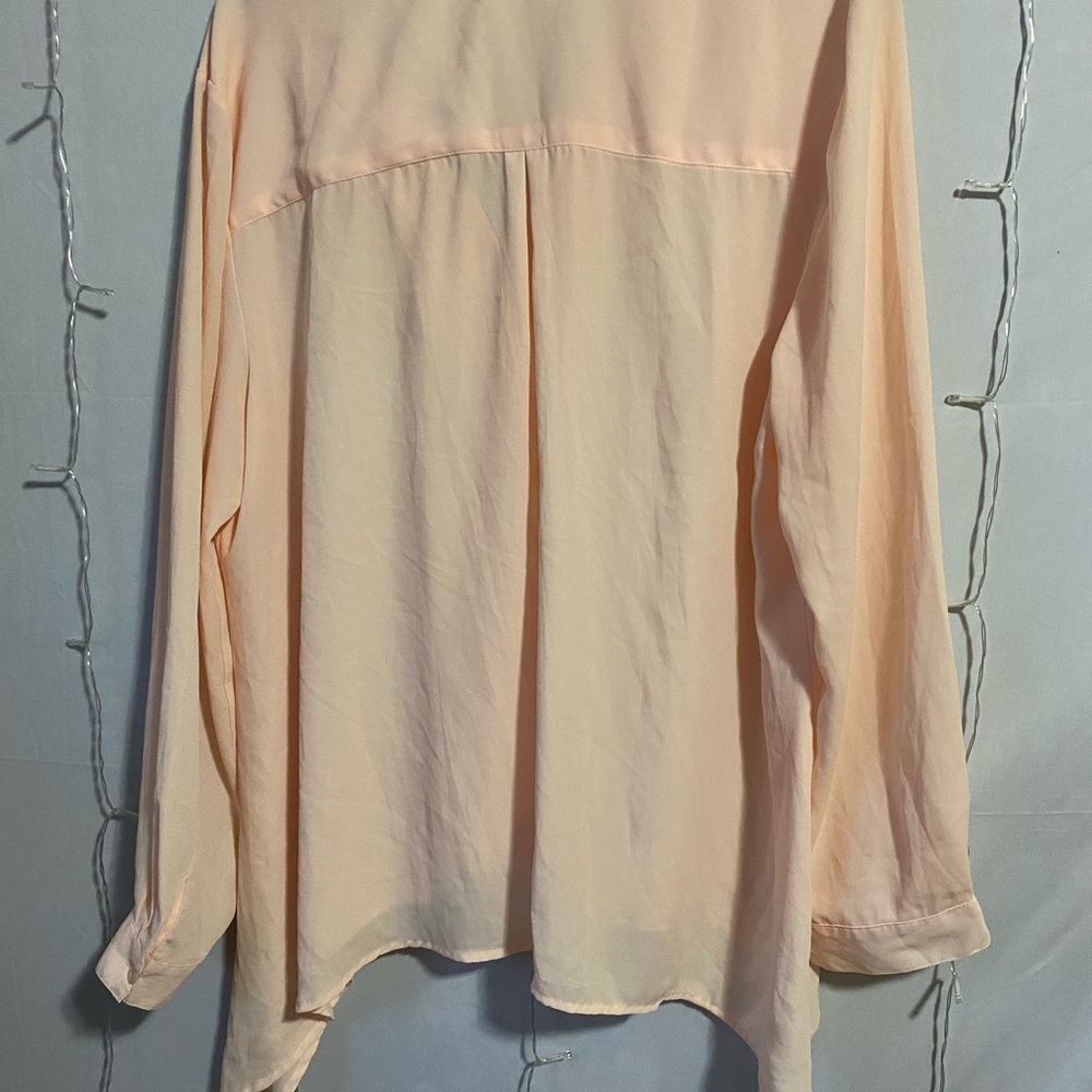 Notations Light Peach Blouse - Picture 3 of 3